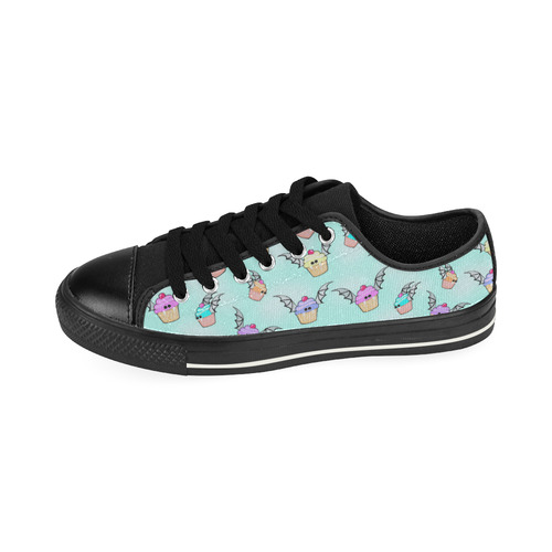 Vampire Cupcake Low Tops Low Top Canvas Shoes for Kid (Model 018)