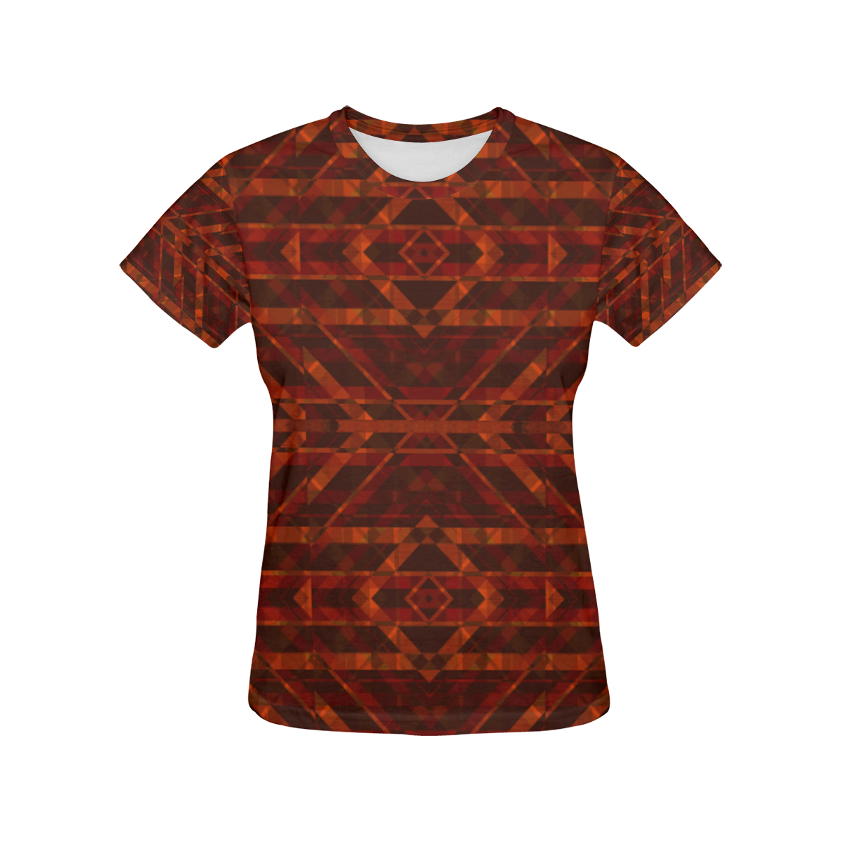 Sci Fi  Horror Geometric design All Over Print T-Shirt for Women (USA Size) (Model T40)