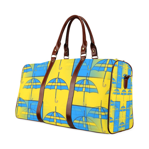 Sweden Umbrella Pop by Popart Lover Waterproof Travel Bag/Large (Model 1639)