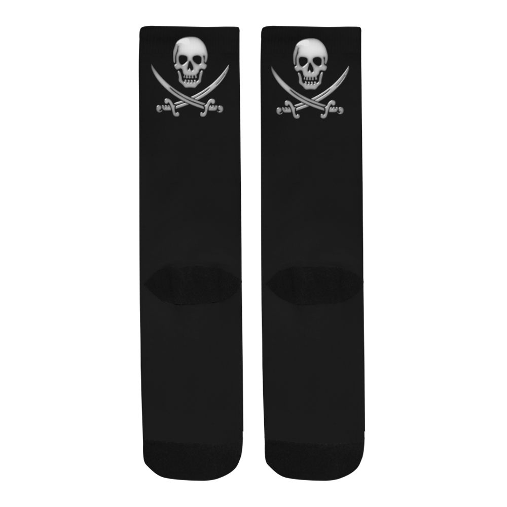 Pirate Jolly Roger Skull and Crossbones Trouser Socks