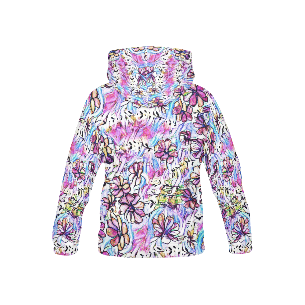 Jolly Floral C by FeelGood All Over Print Hoodie for Kid (USA Size) (Model H13)
