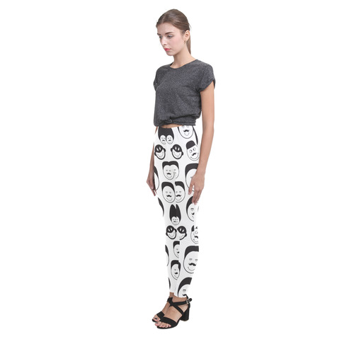 funny emotional faces Cassandra Women's Leggings (Model L01)