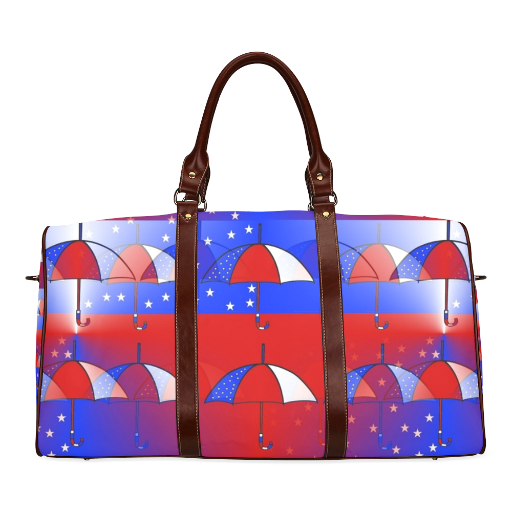 America Umbrella Pop by Popart Lover Waterproof Travel Bag/Large (Model 1639)