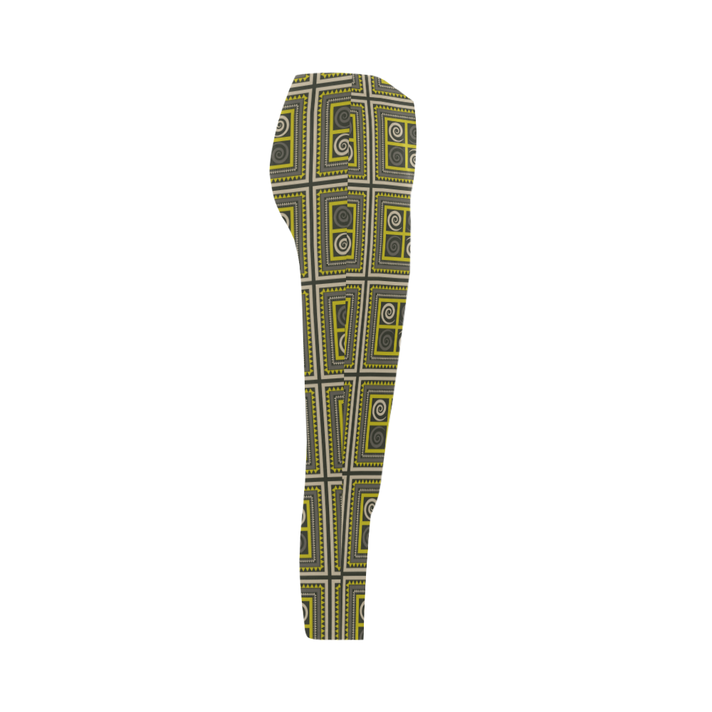 African Fabric Capri Legging (Model L02)