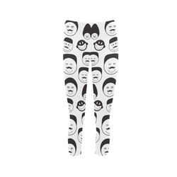 funny emotional faces Capri Legging (Model L02)