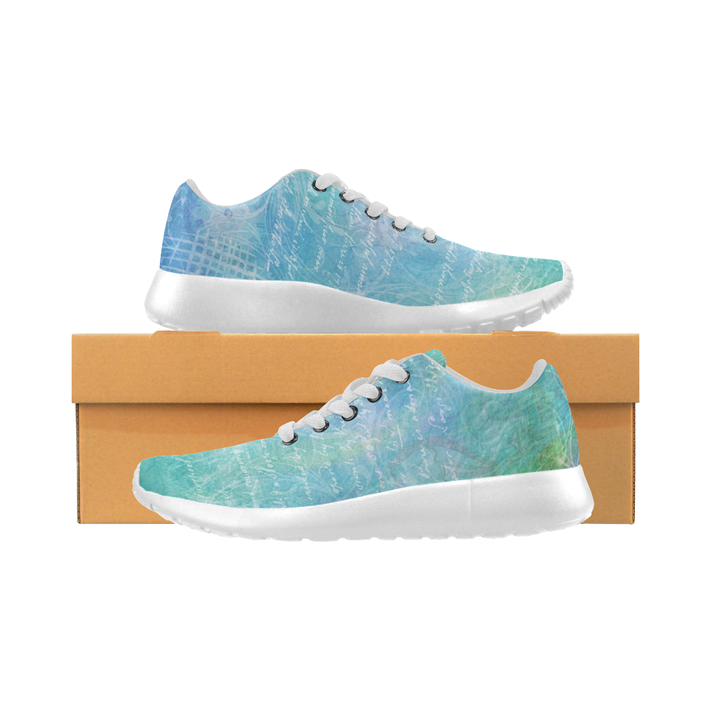 Blue Green Punk Women’s Running Shoes (Model 020)