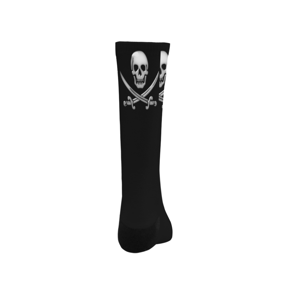Pirate Jolly Roger Skull and Crossbones Trouser Socks