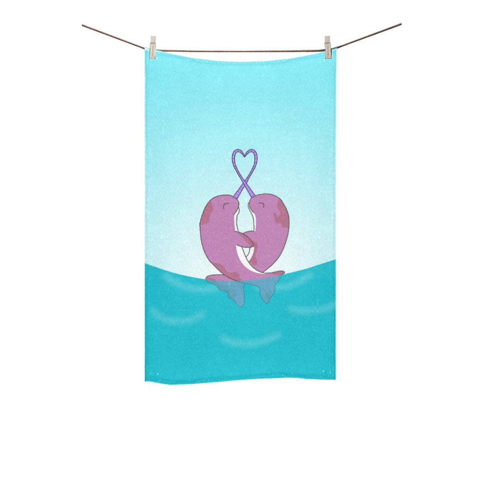 Narwhal Medium Towel Custom Towel 16"x28"