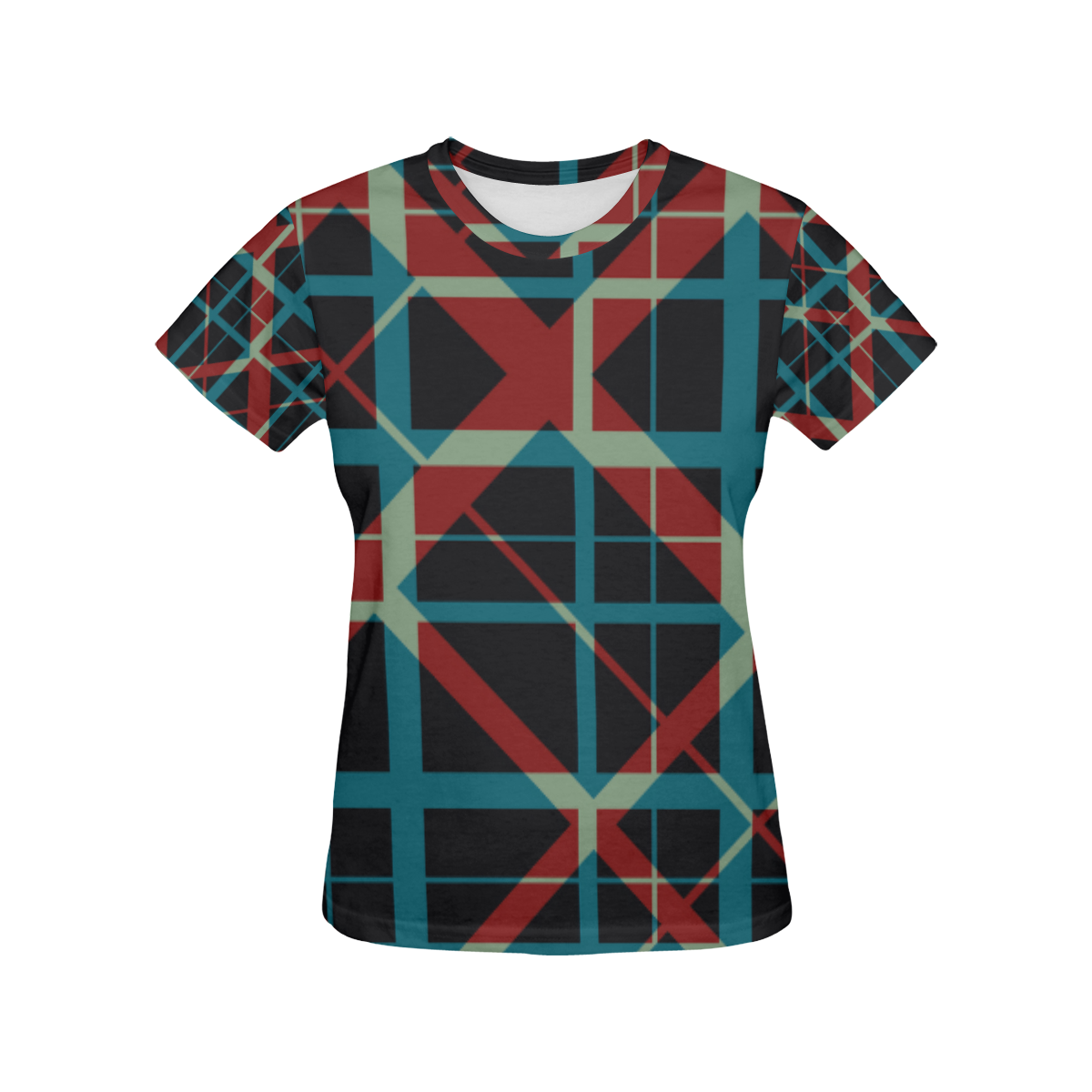 Plaid I Hipster style Plaid pattern All Over Print T-Shirt for Women (USA Size) (Model T40)