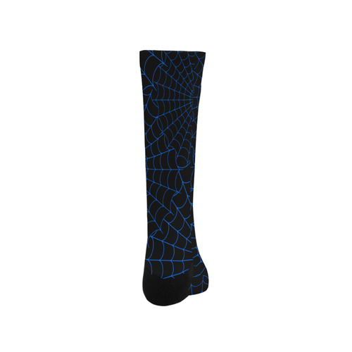Halloween Spiderwebs - Blue Trouser Socks