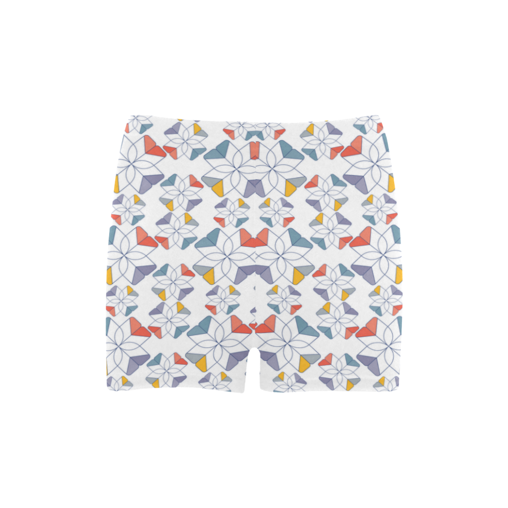 floral geometric seamless oriental Briseis Skinny Shorts (Model L04)