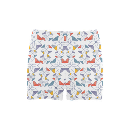 floral geometric seamless oriental Briseis Skinny Shorts (Model L04)