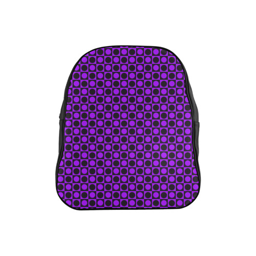 friendly retro pattern B by Feelgood School Backpack (Model 1601)(Small)