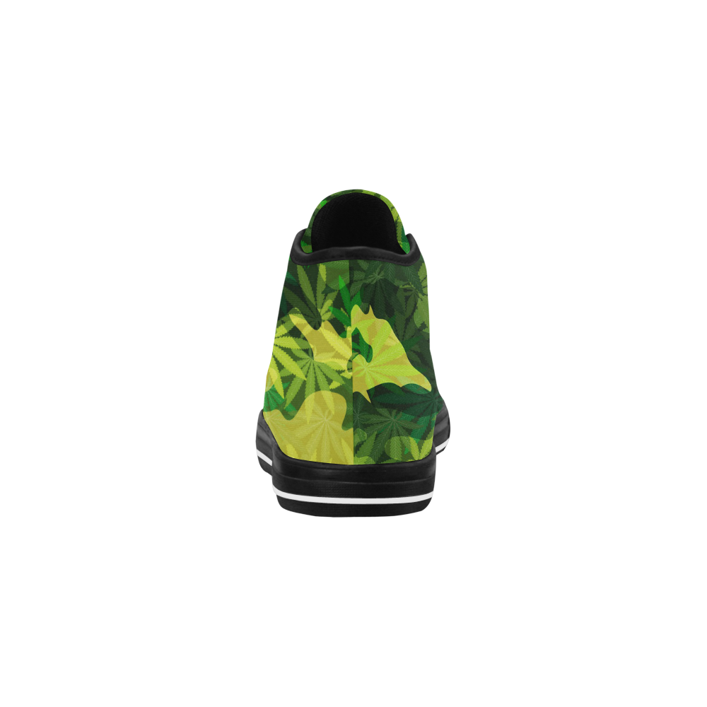 : marijuana camouflage B Vancouver H Women's Canvas Shoes (1013-1)