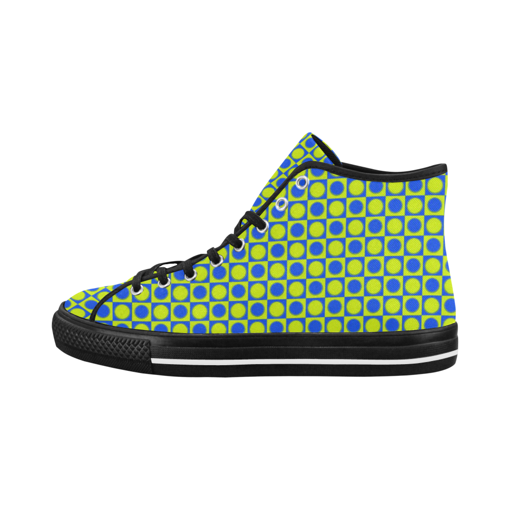friendly retro pattern C by Feelgood Vancouver H Women's Canvas Shoes (1013-1)