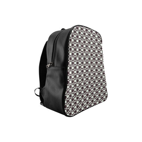 friendly retro pattern H by Feelgood School Backpack (Model 1601)(Small)