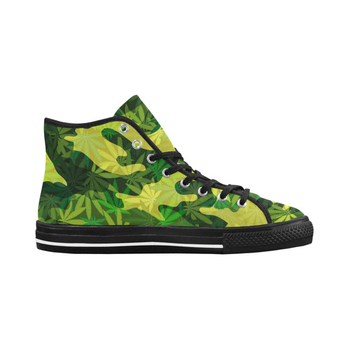 : marijuana camouflage B Vancouver H Women's Canvas Shoes (1013-1)