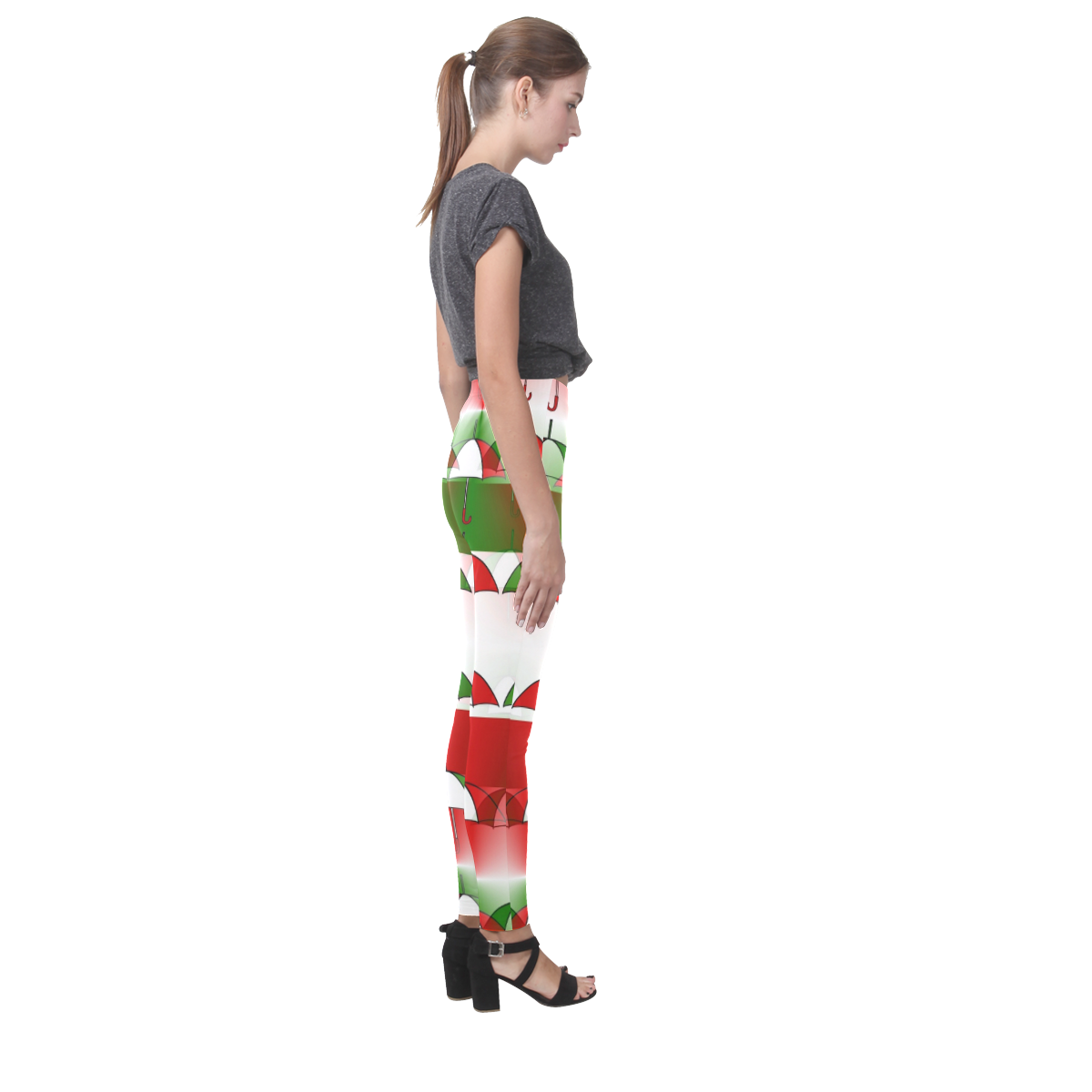 Italy Umbrella Pop by Popart Lover Cassandra Women's Leggings (Model L01)
