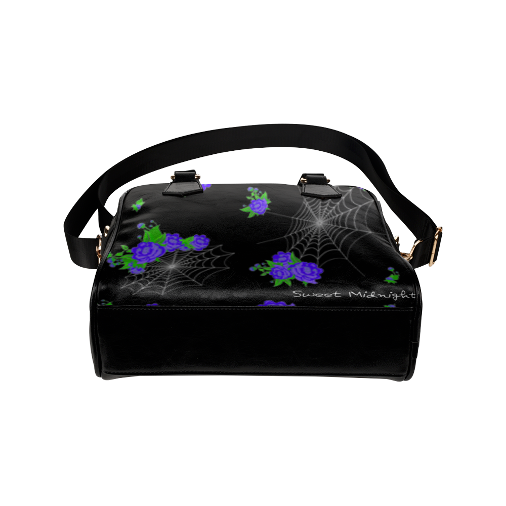 Flowers and Webs Purse Shoulder Handbag (Model 1634)