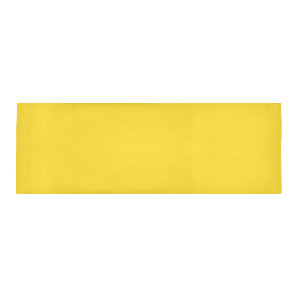 Vibrant Yellow Area Rug 9'6''x3'3''