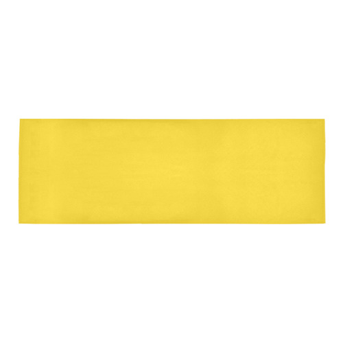 Vibrant Yellow Area Rug 9'6''x3'3''