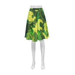 marijuana camouflage DRESS Athena Women's Short Skirt (Model D15)