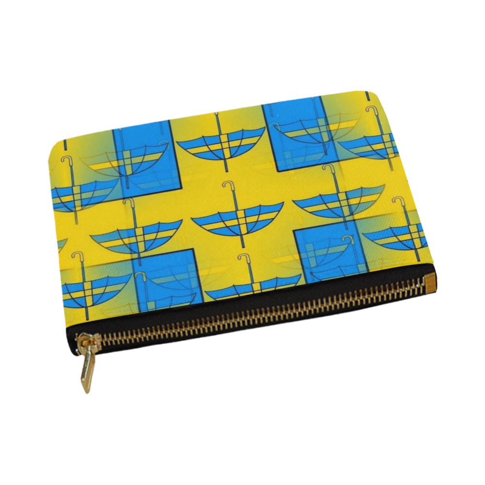 Sweden Umbrella Pop by Popart Lover Carry-All Pouch 12.5''x8.5''
