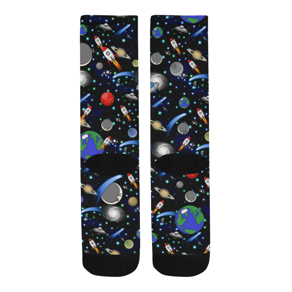 Galaxy Universe - Planets, Stars, Comets, Rockets Trouser Socks