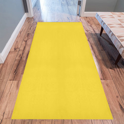 Vibrant Yellow Area Rug 9'6''x3'3''