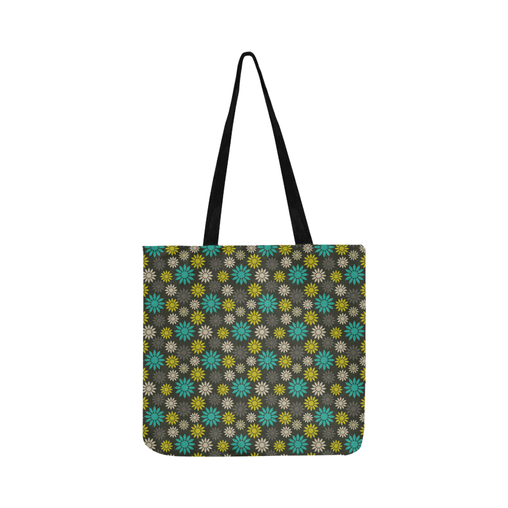 Symbolic Camomiles Floral Reusable Shopping Bag Model 1660 (Two sides)