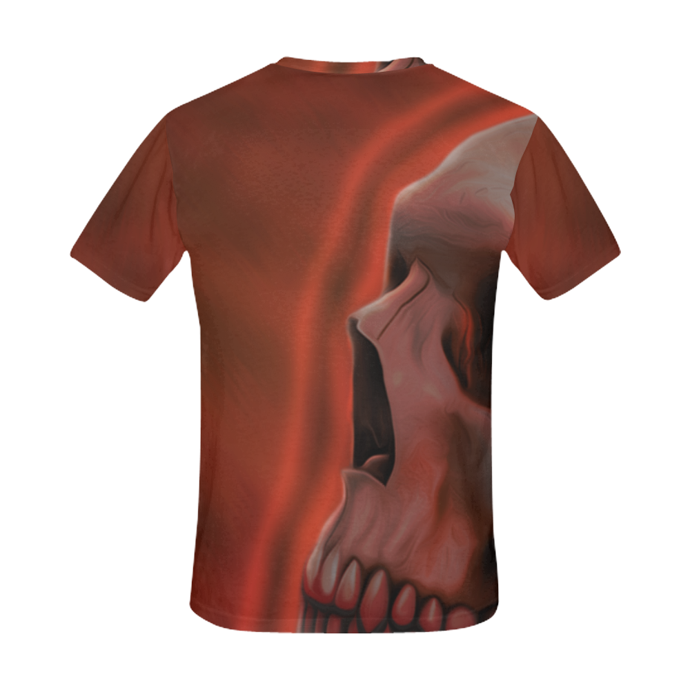 Power skull All Over Print T-Shirt for Men (USA Size) (Model T40)