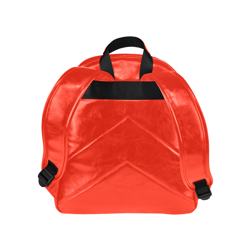 Animal Skin (Red) Multi-Pockets Backpack (Model 1636)