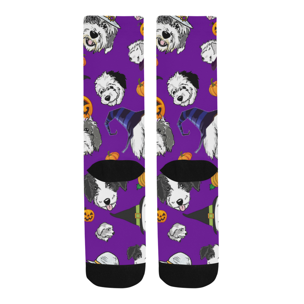 Halloween OES purple Trouser Socks