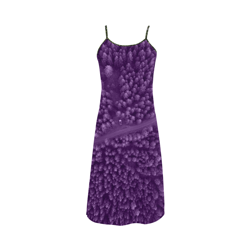 Designers ladies Dress : area forest Purple Alcestis Slip Dress (Model D05)