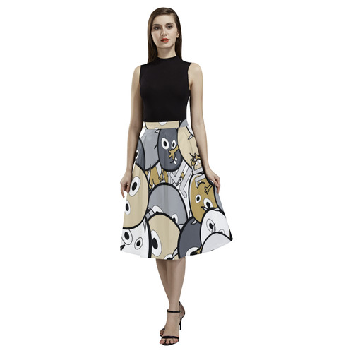 doodle monsters Aoede Crepe Skirt (Model D16)