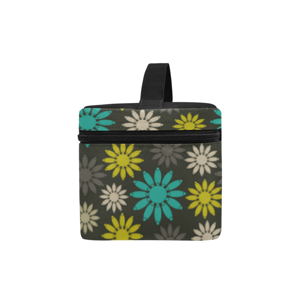 Symbolic Camomiles Floral Lunch Bag/Large (Model 1658)