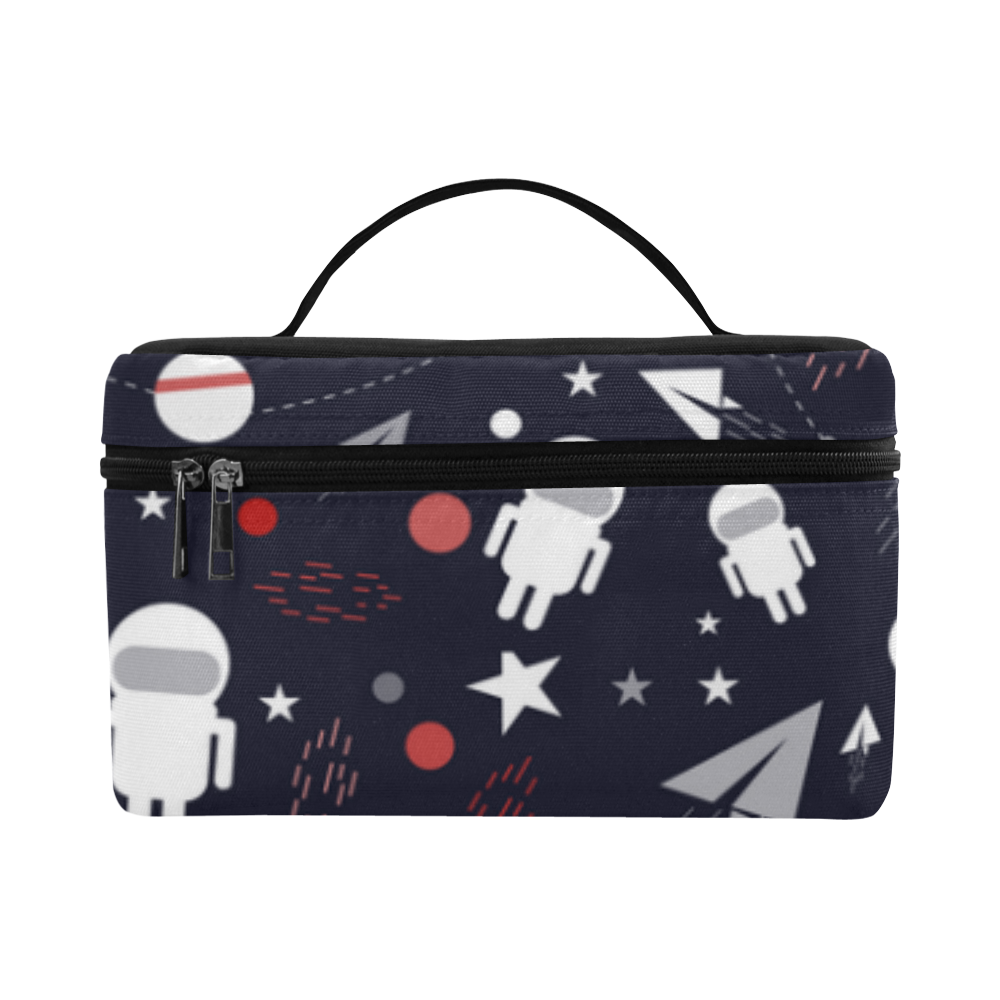 Astronaut Doodle Cosmetic Bag/Large (Model 1658)