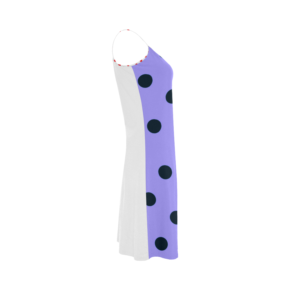 Designers long dress with Vintage dots Alcestis Slip Dress (Model D05)