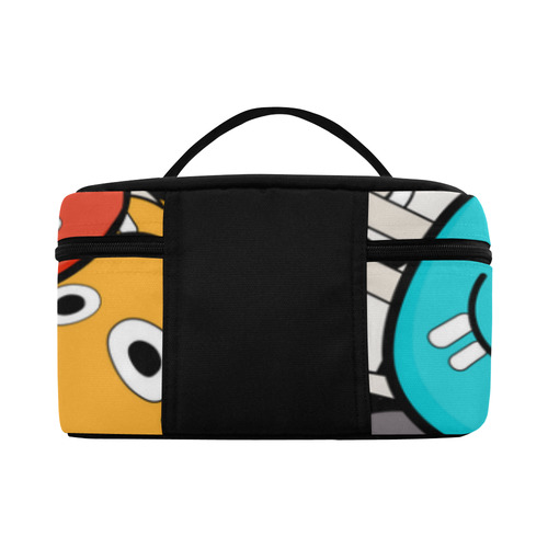 multicolor doodle monsters Cosmetic Bag/Large (Model 1658)