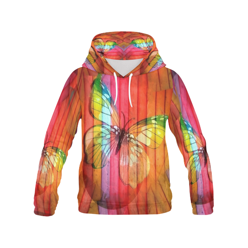Butterfly by Nico Bielow All Over Print Hoodie for Men (USA Size) (Model H13)