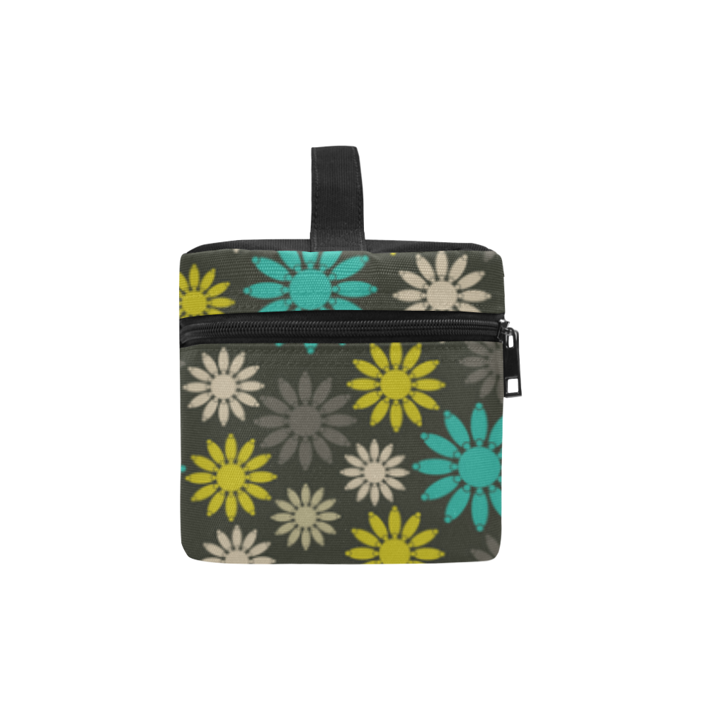Symbolic Camomiles Floral Lunch Bag/Large (Model 1658)