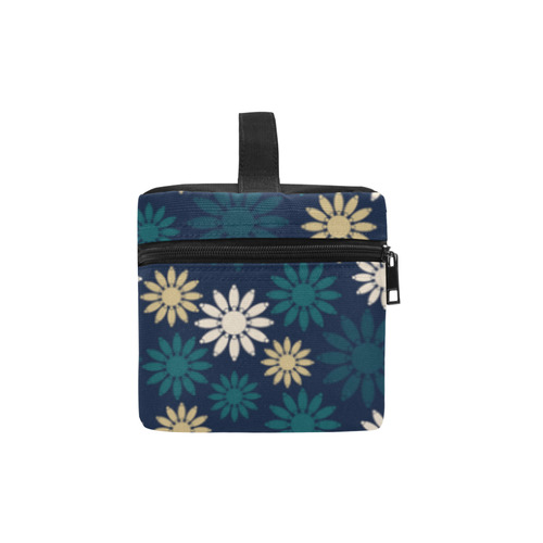 Blue Symbolic Camomiles Floral Lunch Bag/Large (Model 1658)