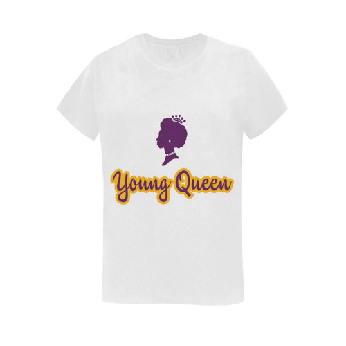 Young Queen Women's T-Shirt in USA Size (Two Sides Printing)