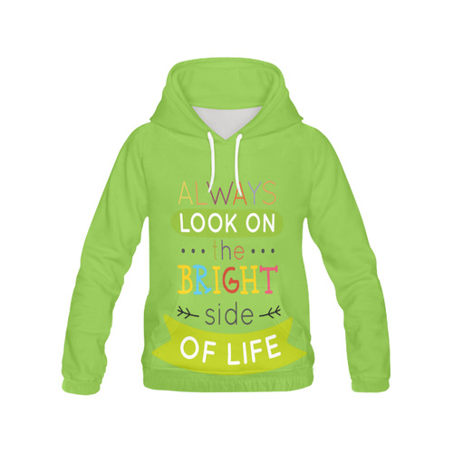Life All Over Print Hoodie for Women (USA Size) (Model H13)