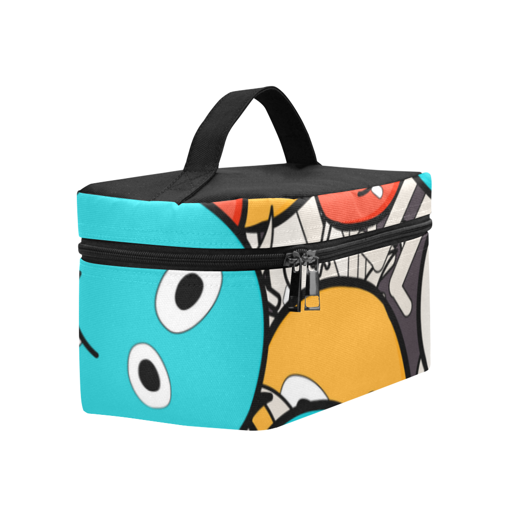 multicolor doodle monsters Lunch Bag/Large (Model 1658)