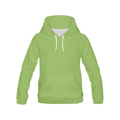 Trendy Basics - Trend Color GREENERY All Over Print Hoodie for Women (USA Size) (Model H13)