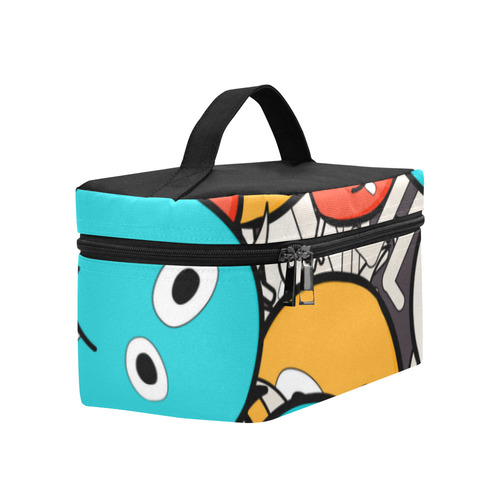 multicolor doodle monsters Cosmetic Bag/Large (Model 1658)