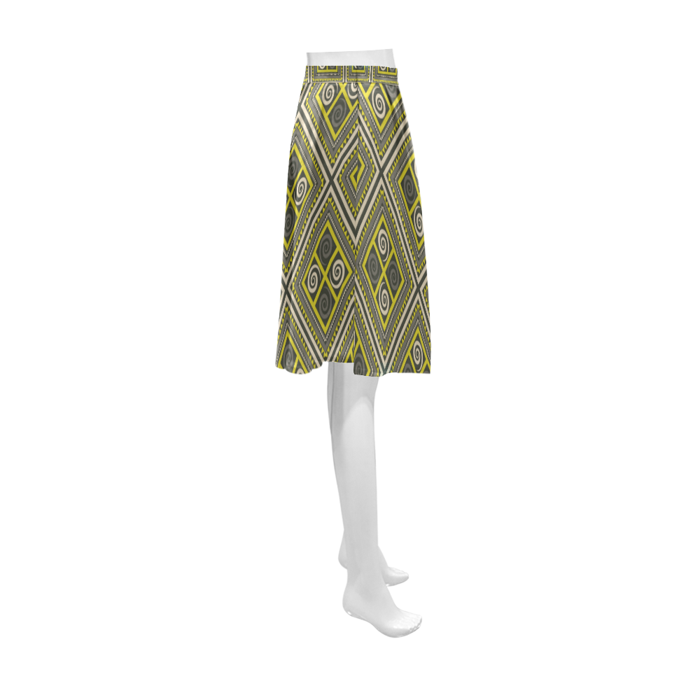 African Fabric Athena Women's Short Skirt (Model D15)