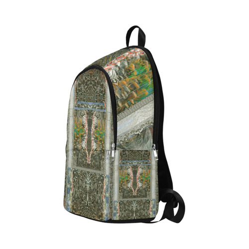 panther and feathers -2-draft Fabric Backpack for Adult (Model 1659)