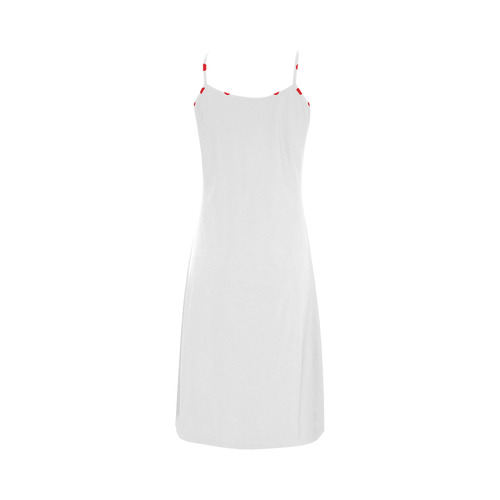 Designers long dress with Vintage dots Alcestis Slip Dress (Model D05)